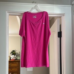 Under Armour Women's Bright Pink Short Sleeve Tee